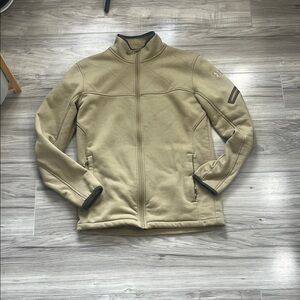 Under Armour Tan Lightweight Tactical Jacket with Stand-Up Collar